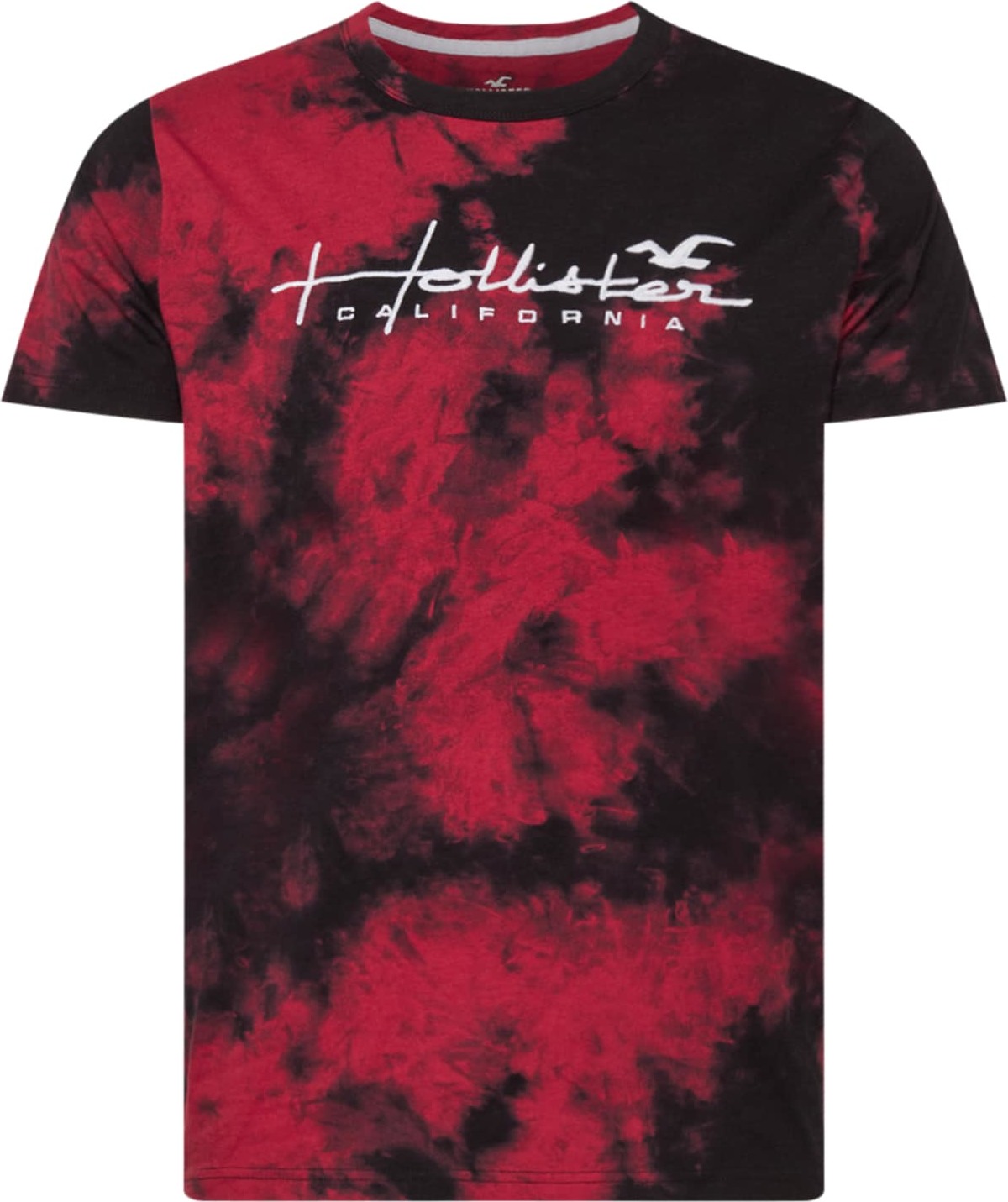 HOLLISTER Tričko červená / černá / bílá