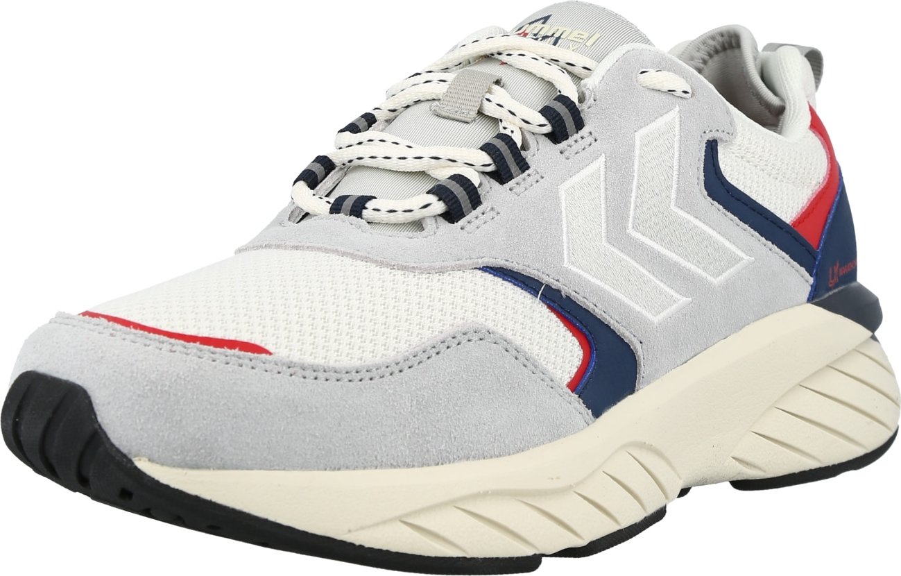 Hummel Tenisky 'Marathona Reach' bílá / červená / světle šedá / námořnická modř