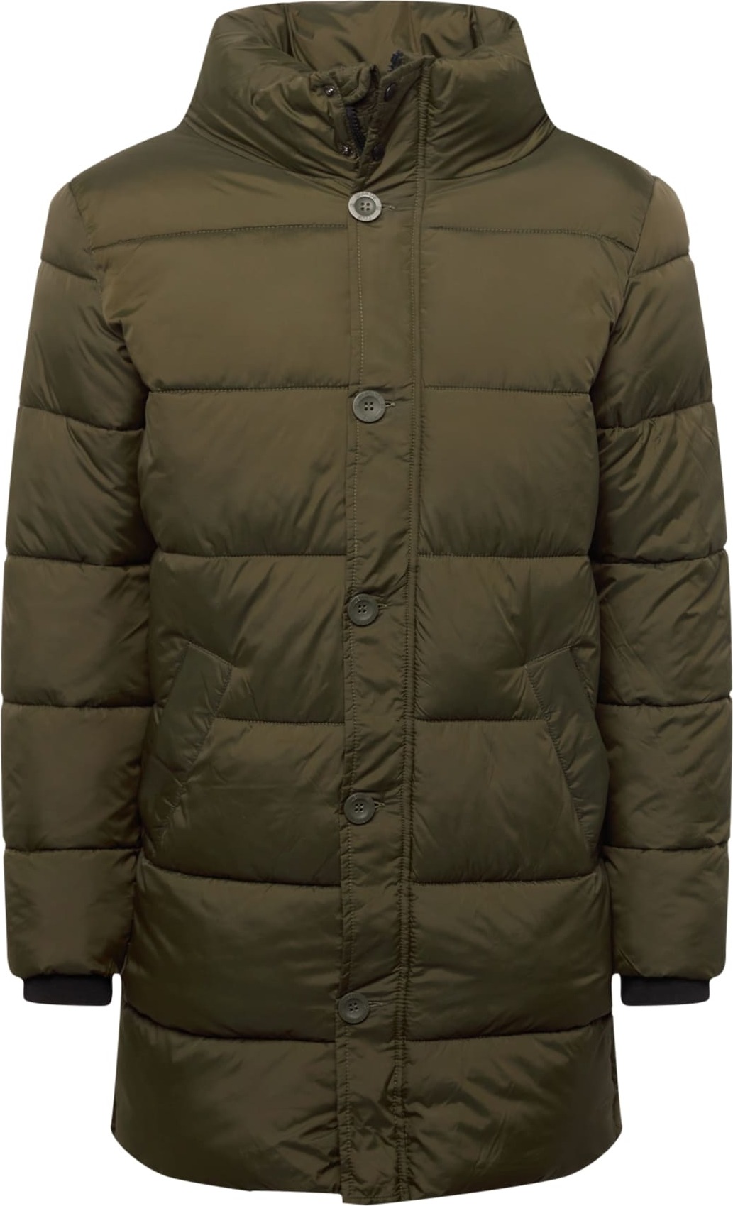 INDICODE JEANS Přechodná bunda 'Bauer' olivová / černá