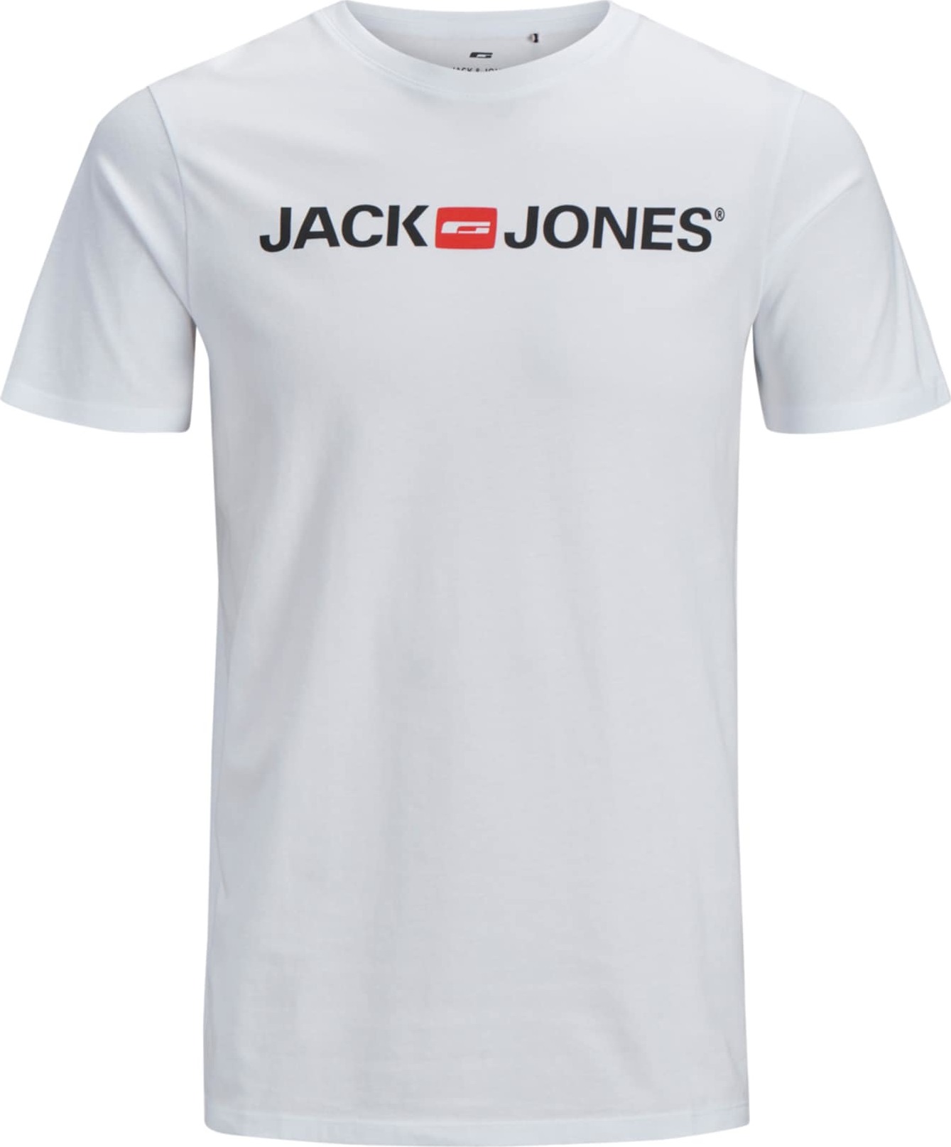 JACK & JONES Tričko bílá / červená / černá
