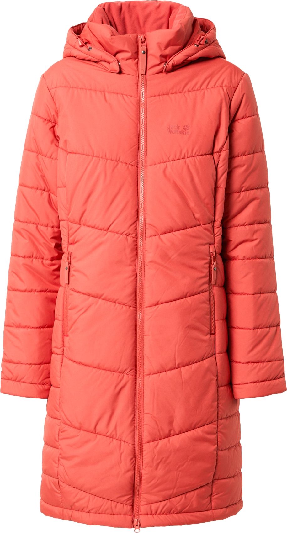 JACK WOLFSKIN Outdoorový kabát 'NORTH YORK' oranžově červená