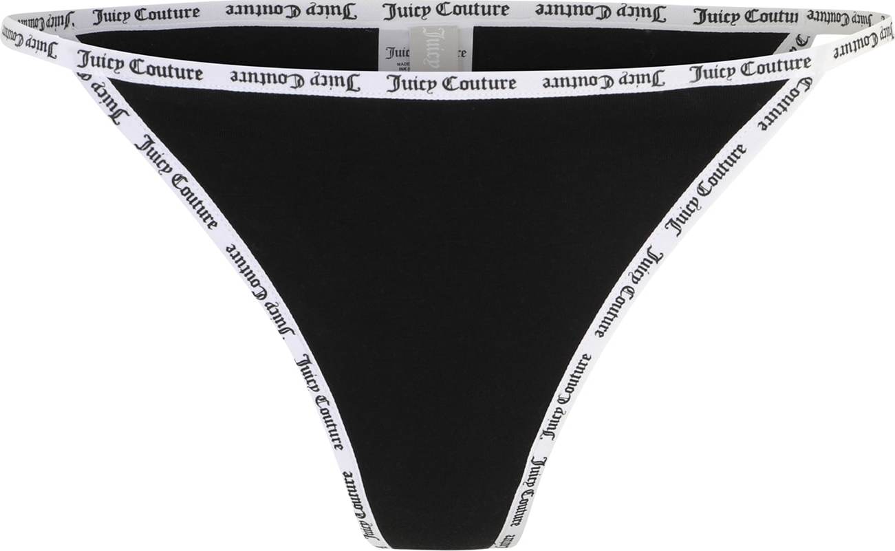 Juicy Couture Kalhotky 'NORMANI' černá / bílá