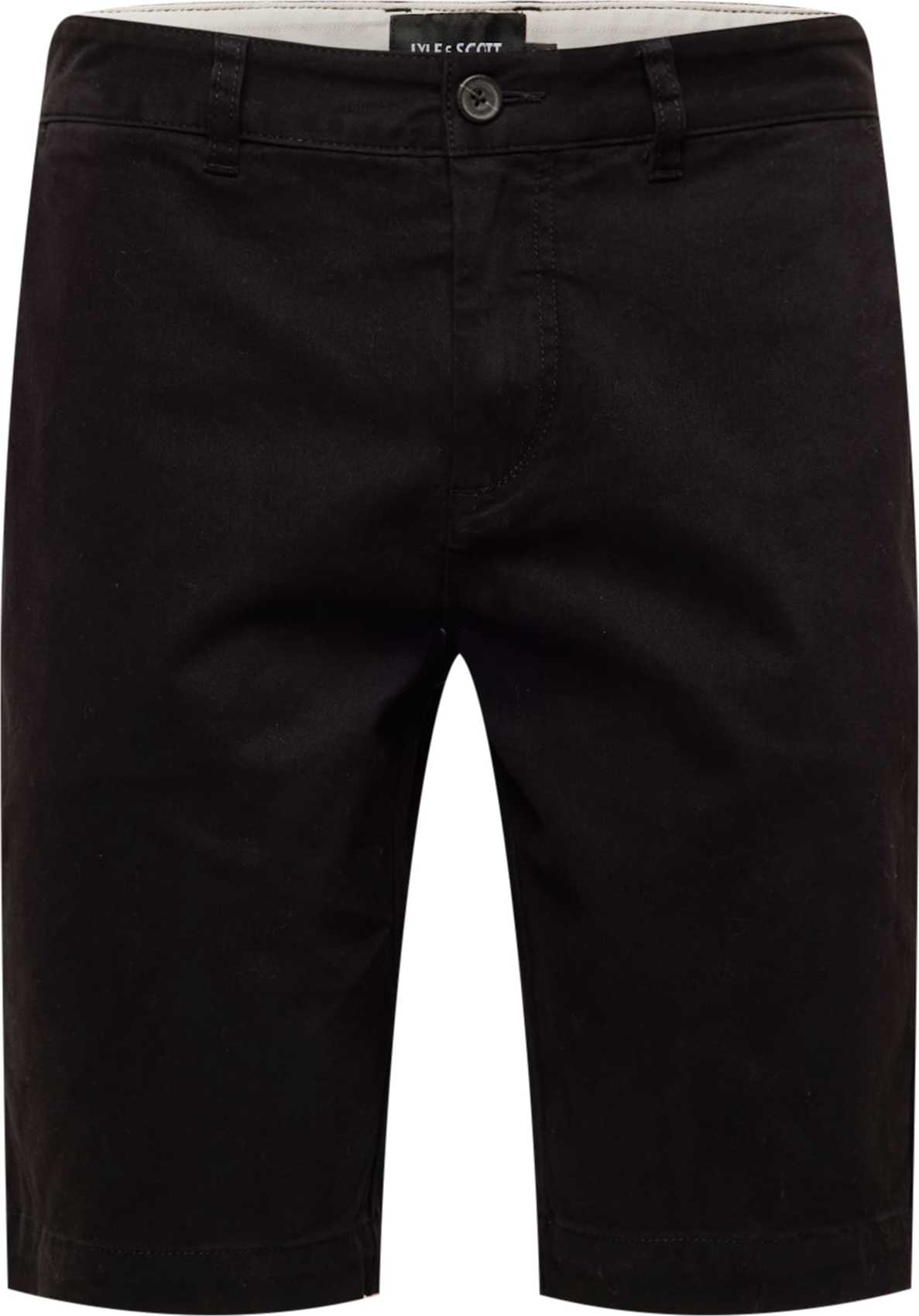 Lyle & Scott Chino kalhoty černá