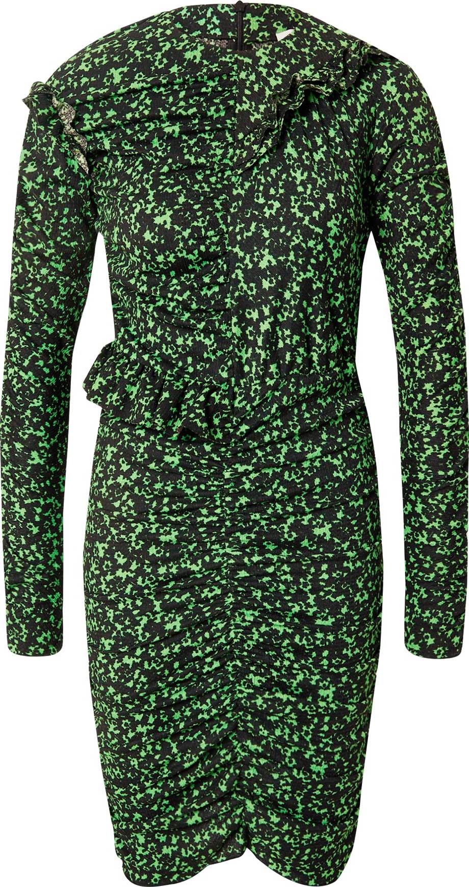 MADS NORGAARD COPENHAGEN Šaty černá / zelená