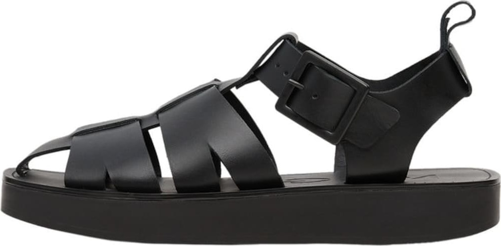 MANGO Páskové sandály 'Mar' černá