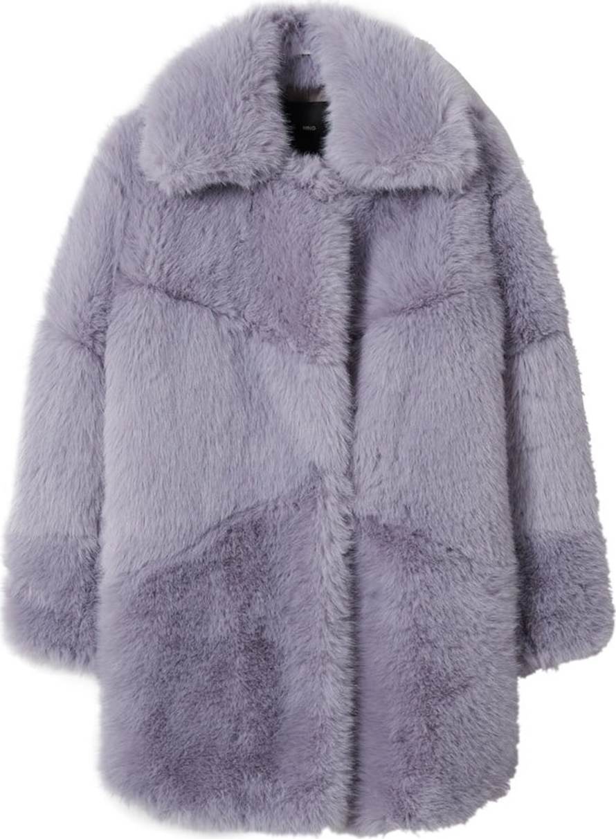 MANGO Zimní kabát 'Purpurin' pastelová fialová