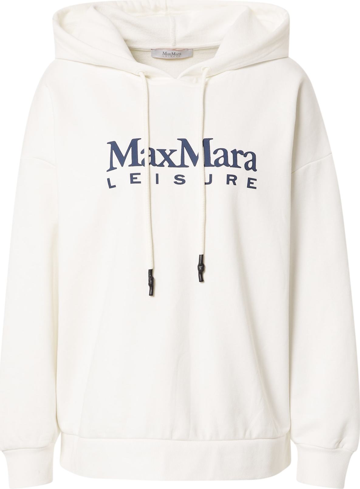 Max Mara Leisure Mikina 'AGGRAVI' bílá / tmavě modrá