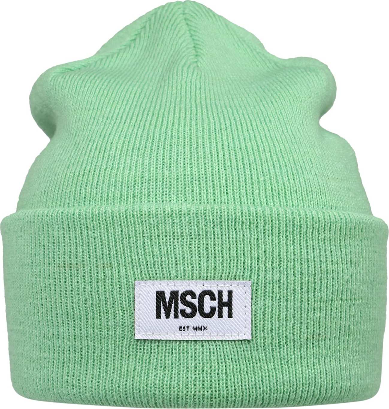 MOSS COPENHAGEN Čepice 'Mojo' kiwi / přírodní bílá / černá