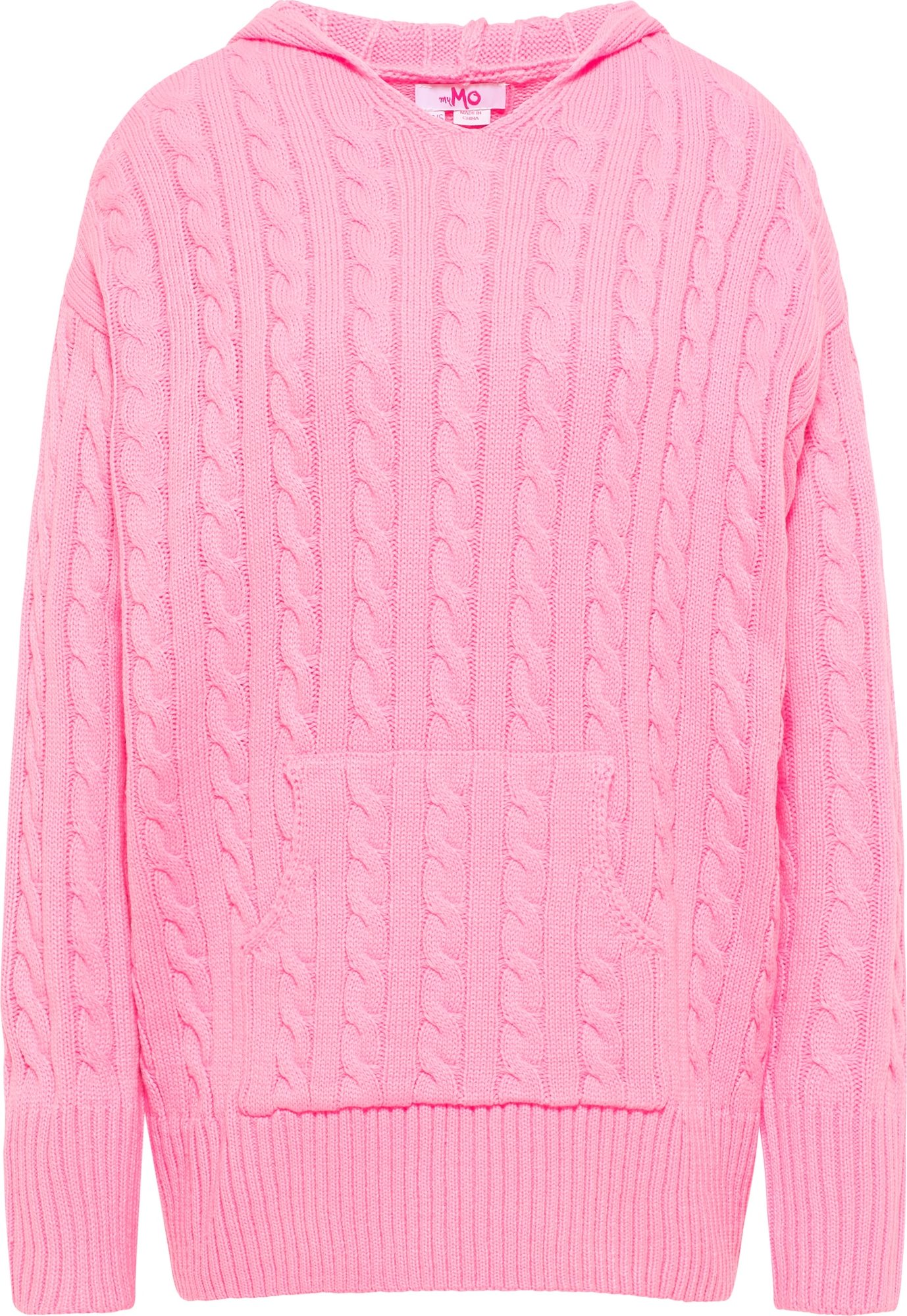 MYMO Maxi svetr růžový melír