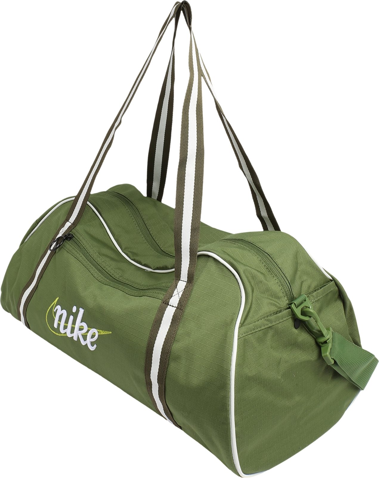 NIKE Sportovní taška zelená / bílá / svítivě zelená