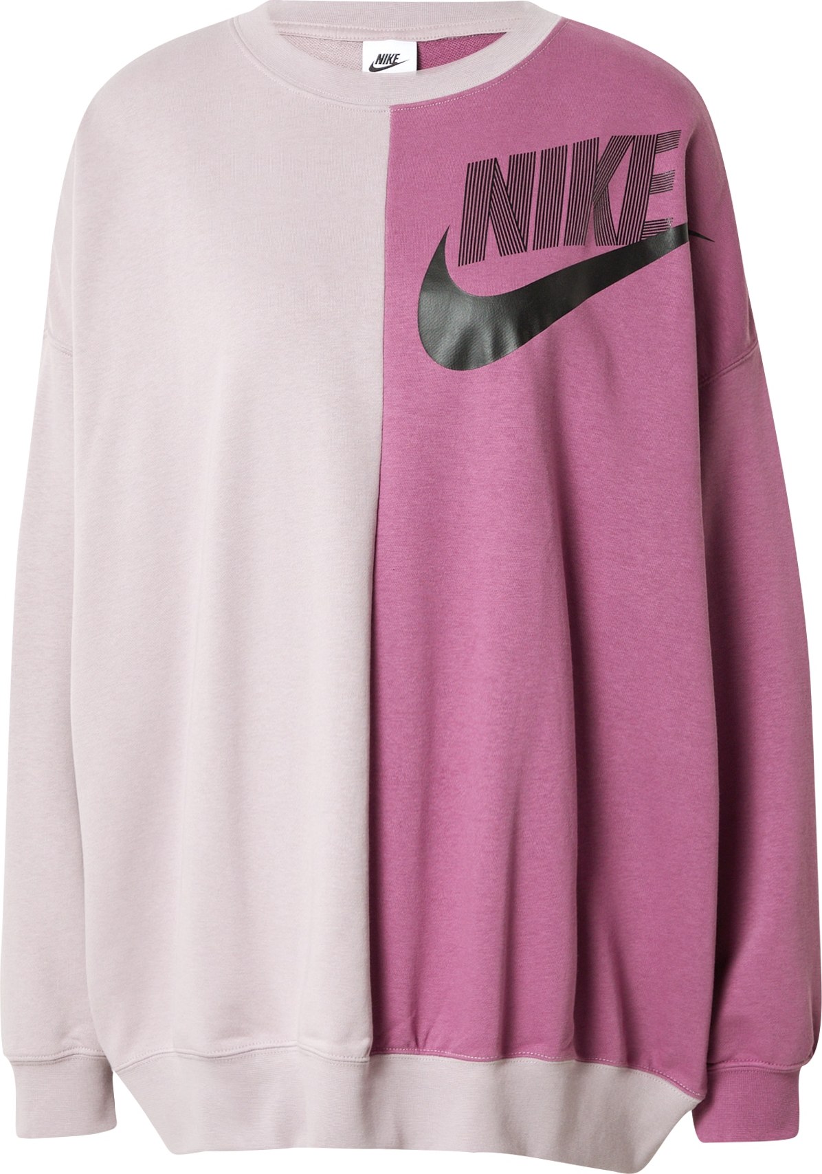 Nike Sportswear Mikina pudrová / bobule / černá