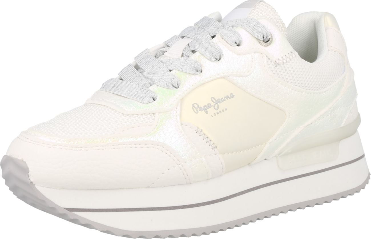 Pepe Jeans Tenisky 'Rusper Iris' bílá / krémová / šedá
