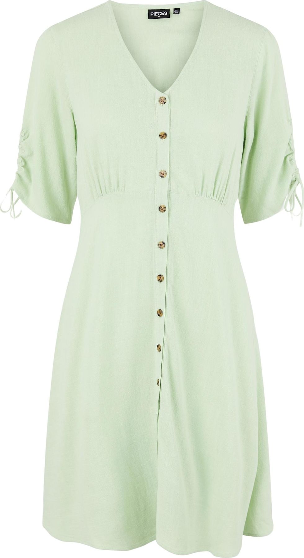 PIECES Košilové šaty 'Vinsty' pastelově zelená