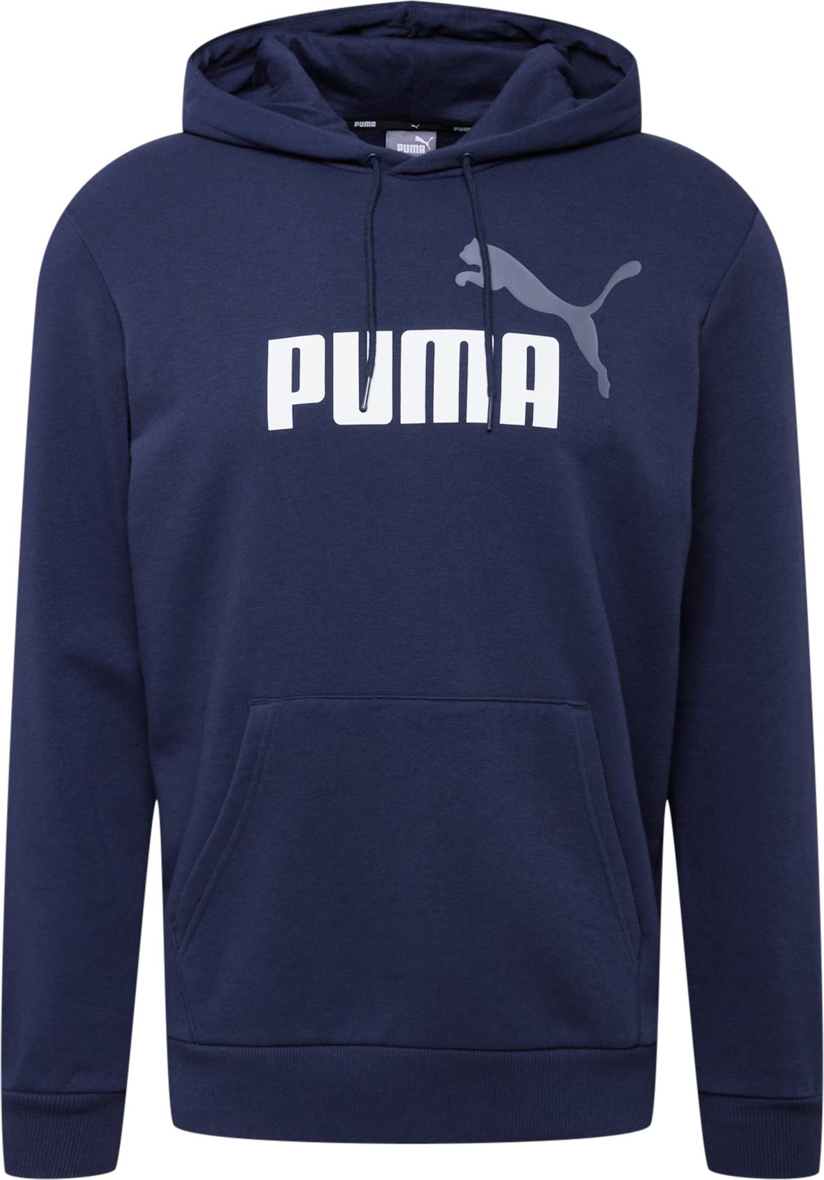 PUMA Sportovní mikina tmavě modrá / bílá