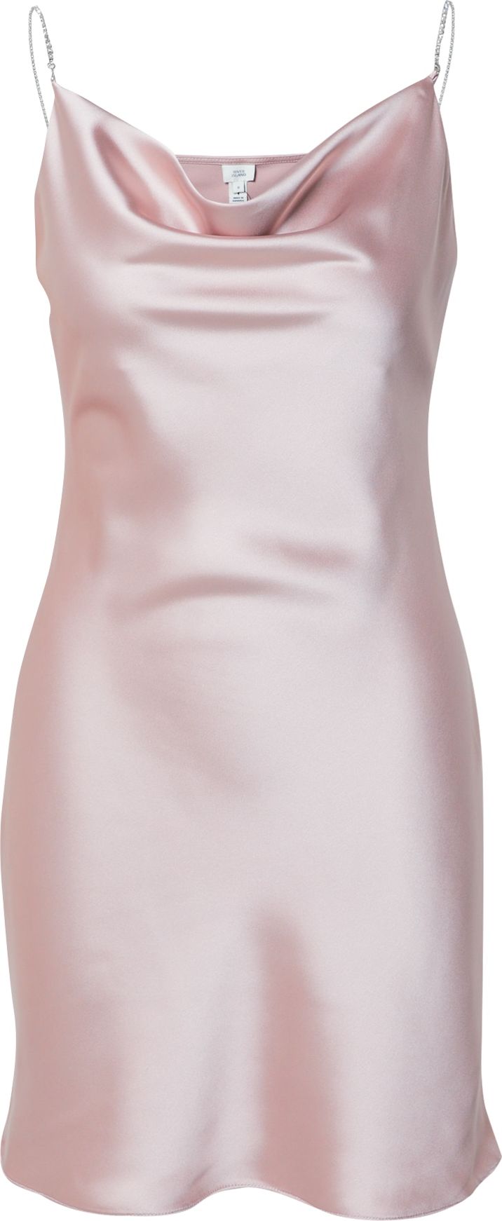 River Island Koktejlové šaty světle růžová