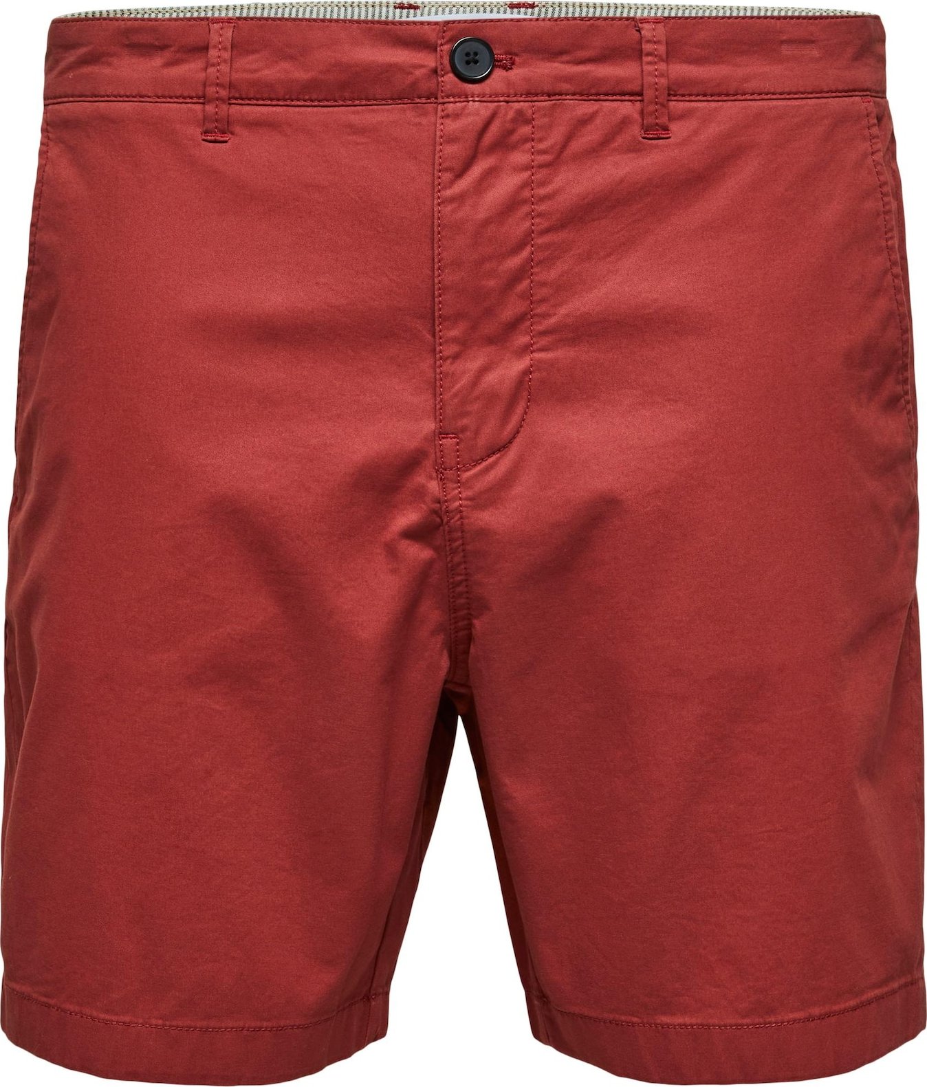 SELECTED HOMME Chino kalhoty rezavě červená
