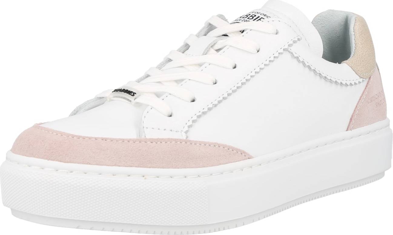 SHABBIES AMSTERDAM Tenisky bílá / růžová / béžová