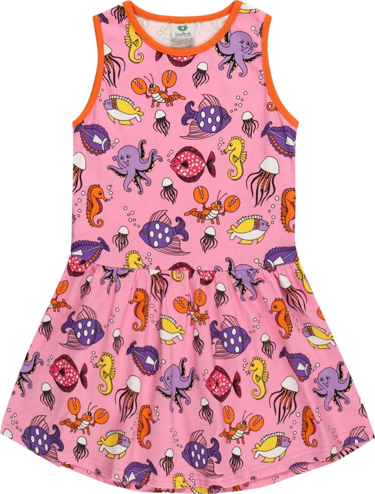 Småfolk Šaty pink / fialová / žlutá / oranžová