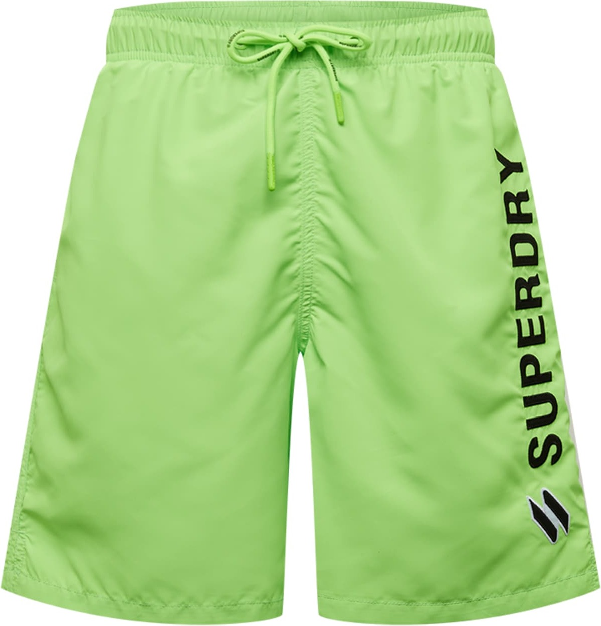 Superdry Plavecké šortky svítivě zelená / černá