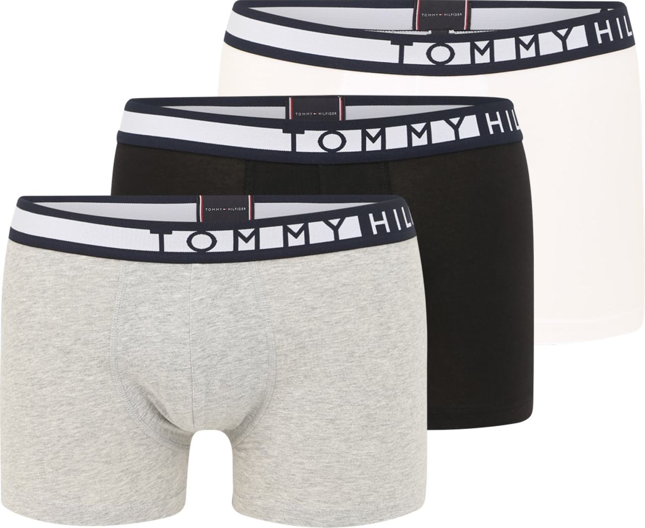 Tommy Hilfiger Underwear Boxerky černá / bílá / šedá