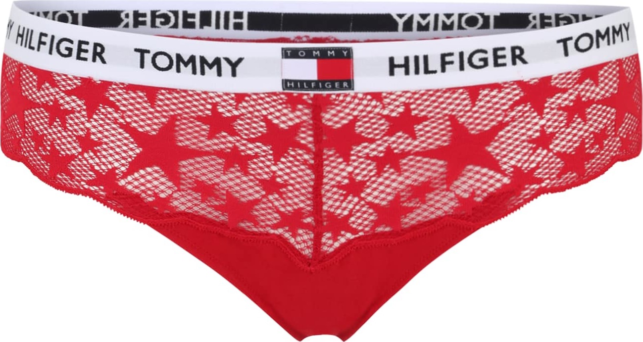 Tommy Hilfiger Underwear Plus Tanga červená / bílá / černá