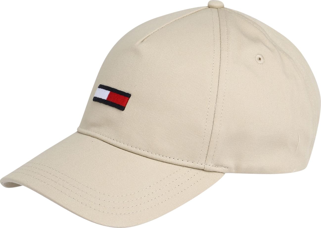 Tommy Jeans Kšiltovka béžová / červená / námořnická modř / bílá