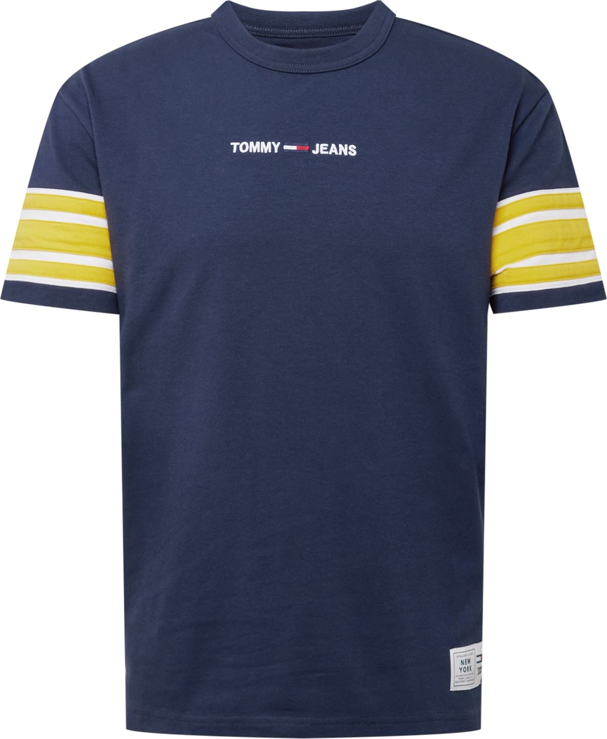Tommy Jeans Tričko námořnická modř / bílá / žlutá / červená