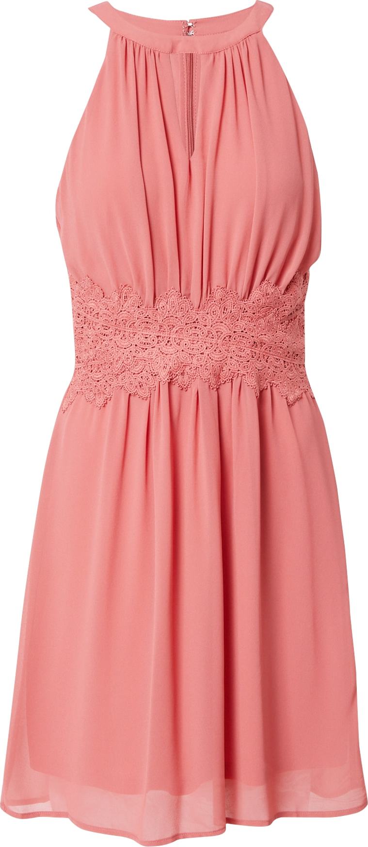 VILA Koktejlové šaty 'Milina' pastelově červená