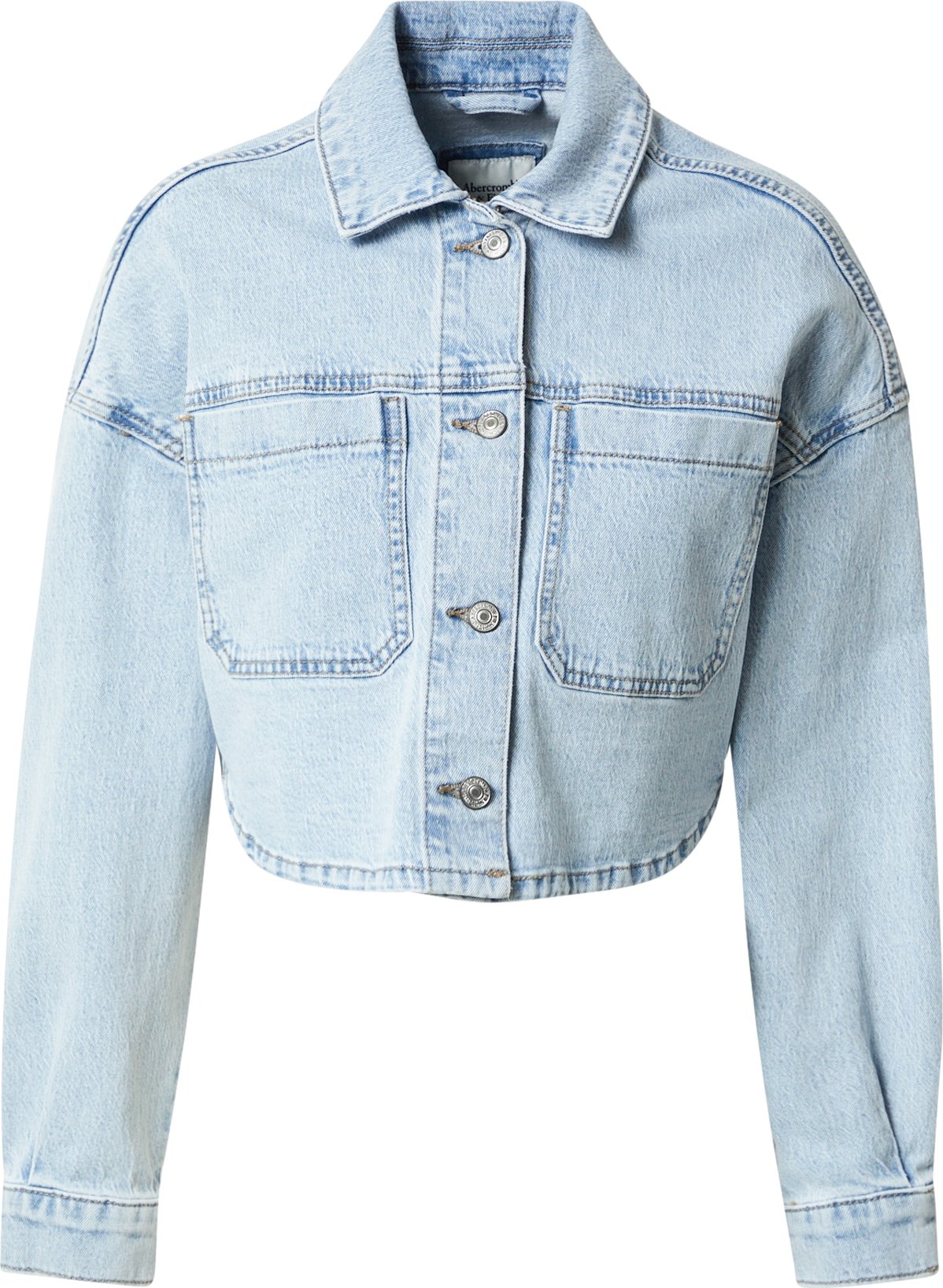 Abercrombie & Fitch Přechodná bunda modrá džínovina