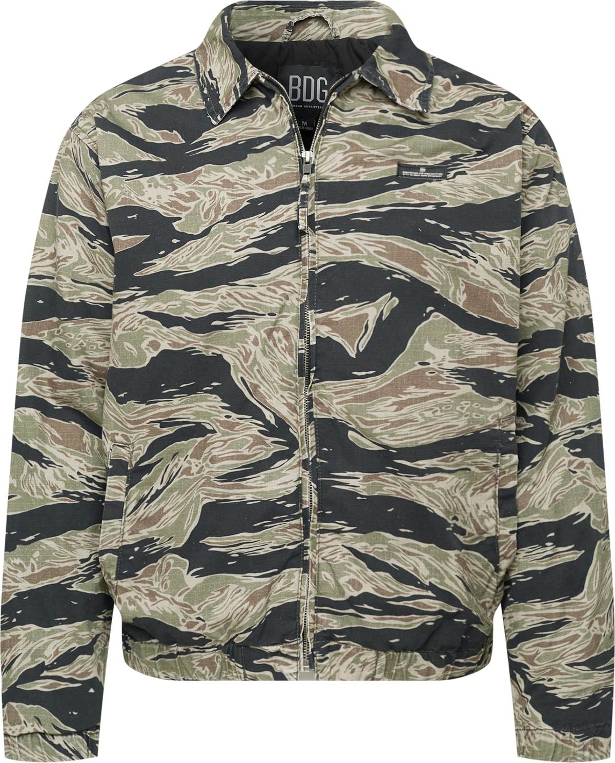 BDG Urban Outfitters Přechodná bunda 'TIGER CAMO' jablko / olivová / námořnická modř / béžová