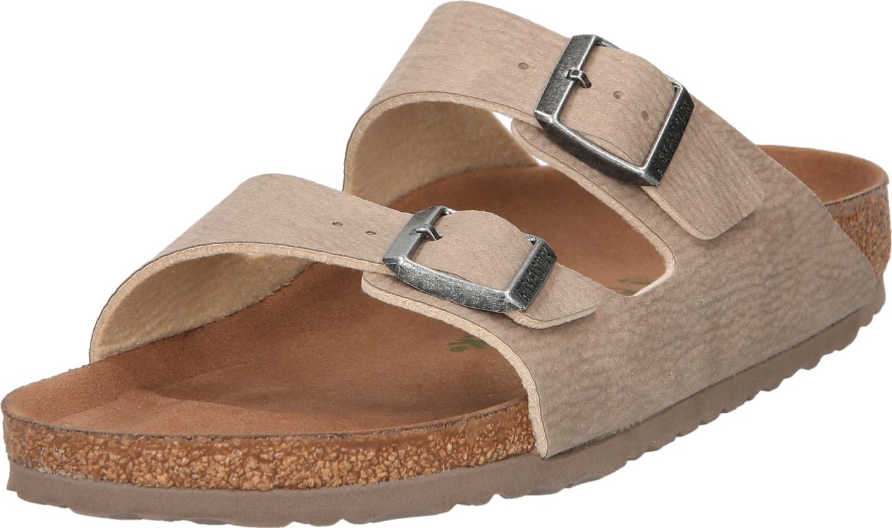 BIRKENSTOCK Pantofle 'Arizona' šedobéžová