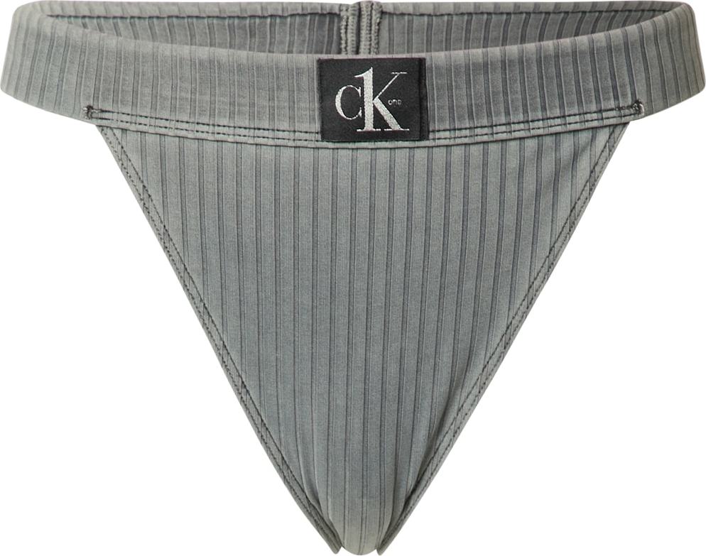 Calvin Klein Swimwear Spodní díl plavek šedá / černá