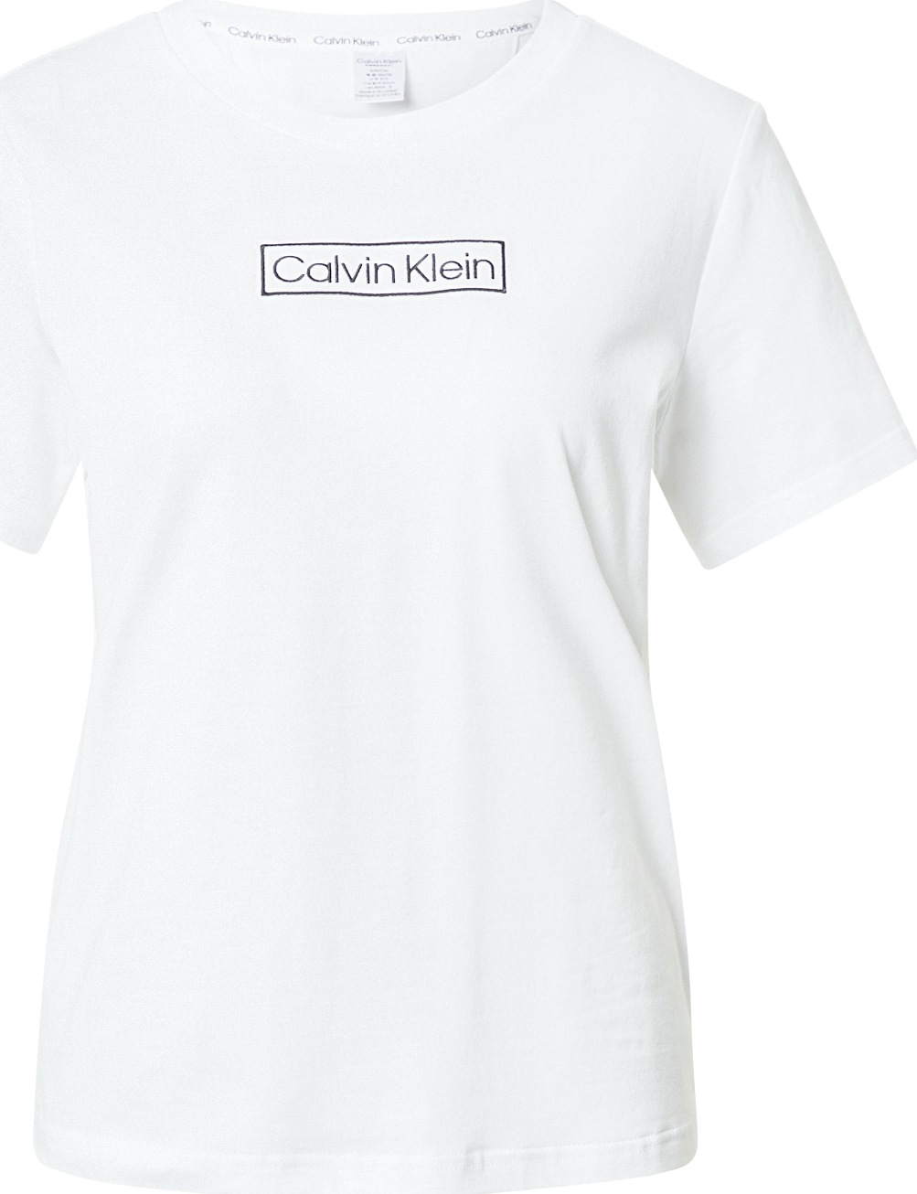 Calvin Klein Underwear Tričko na spaní bílá / černá