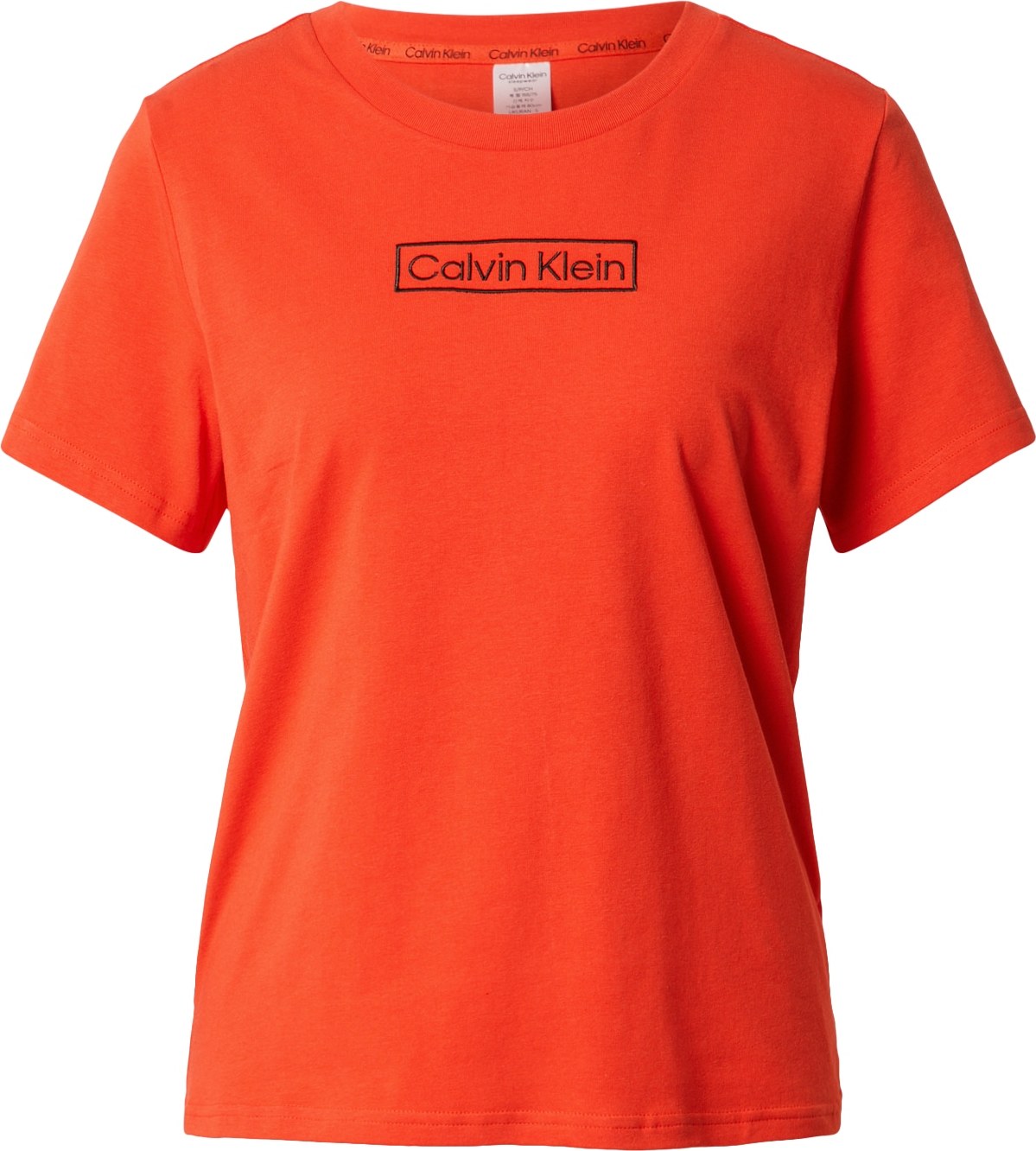 Calvin Klein Underwear Tričko na spaní 'Reimagine Heritage' oranžově červená / černá