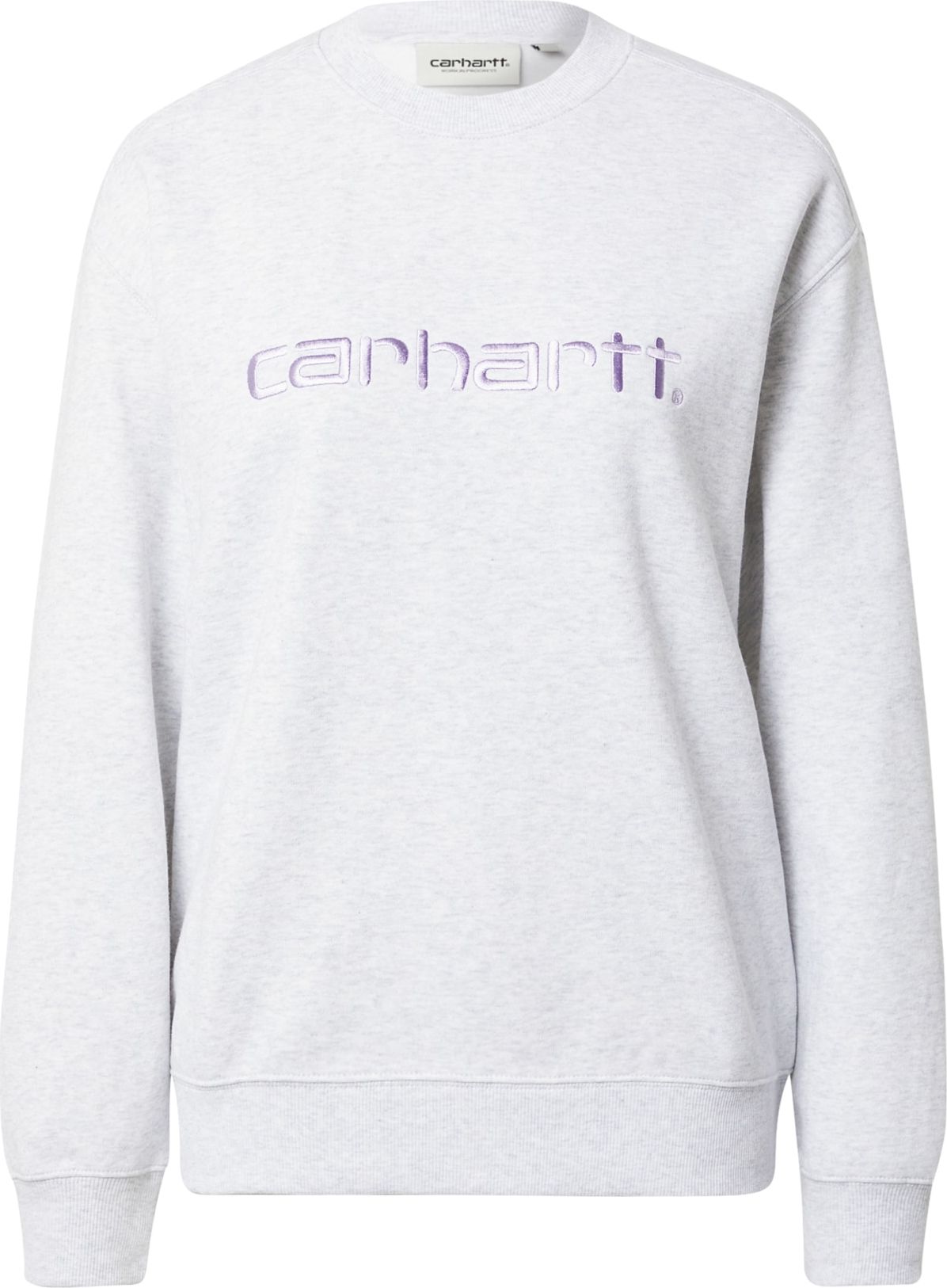 Carhartt WIP Mikina pastelová fialová / šedý melír