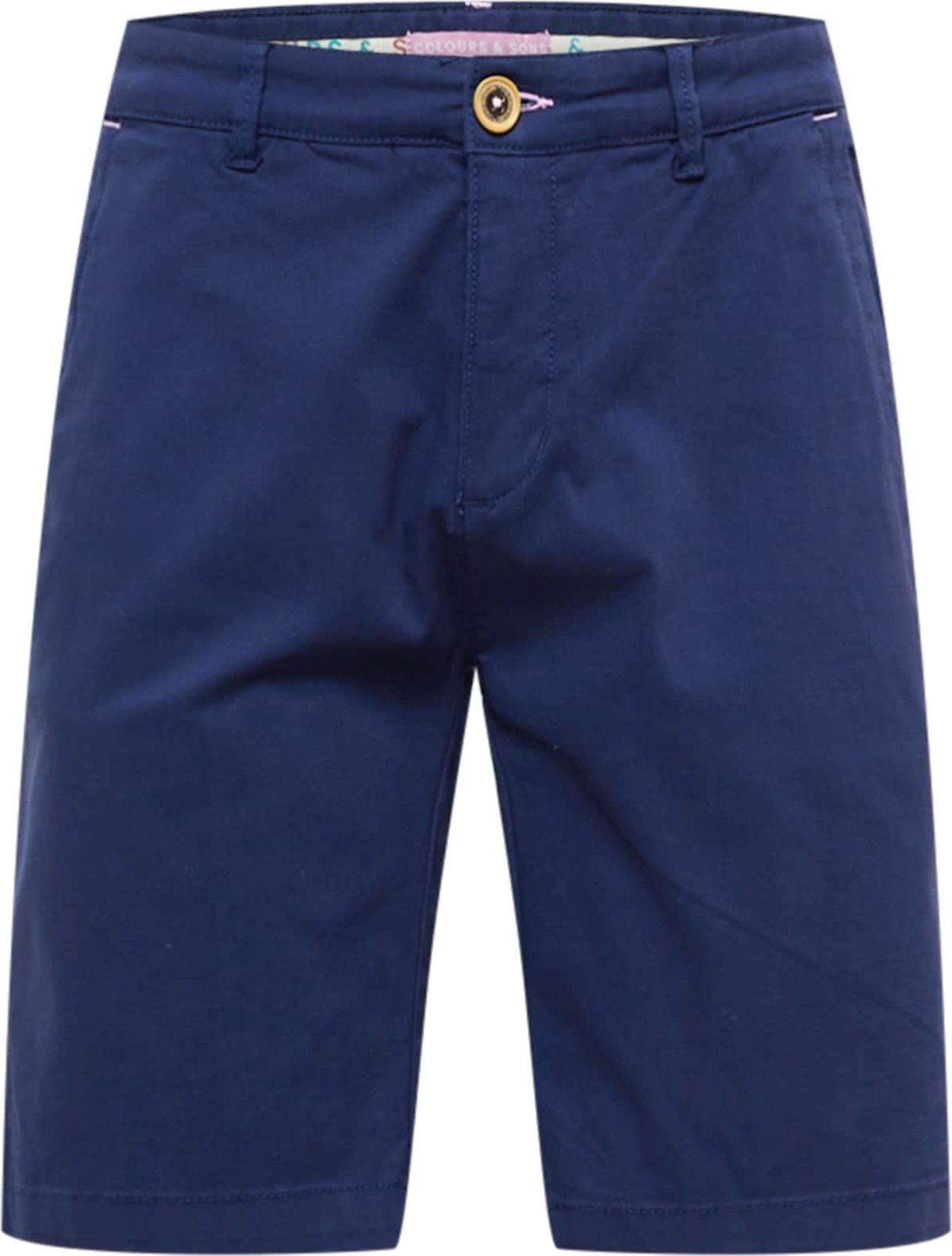 COLOURS & SONS Chino kalhoty marine modrá
