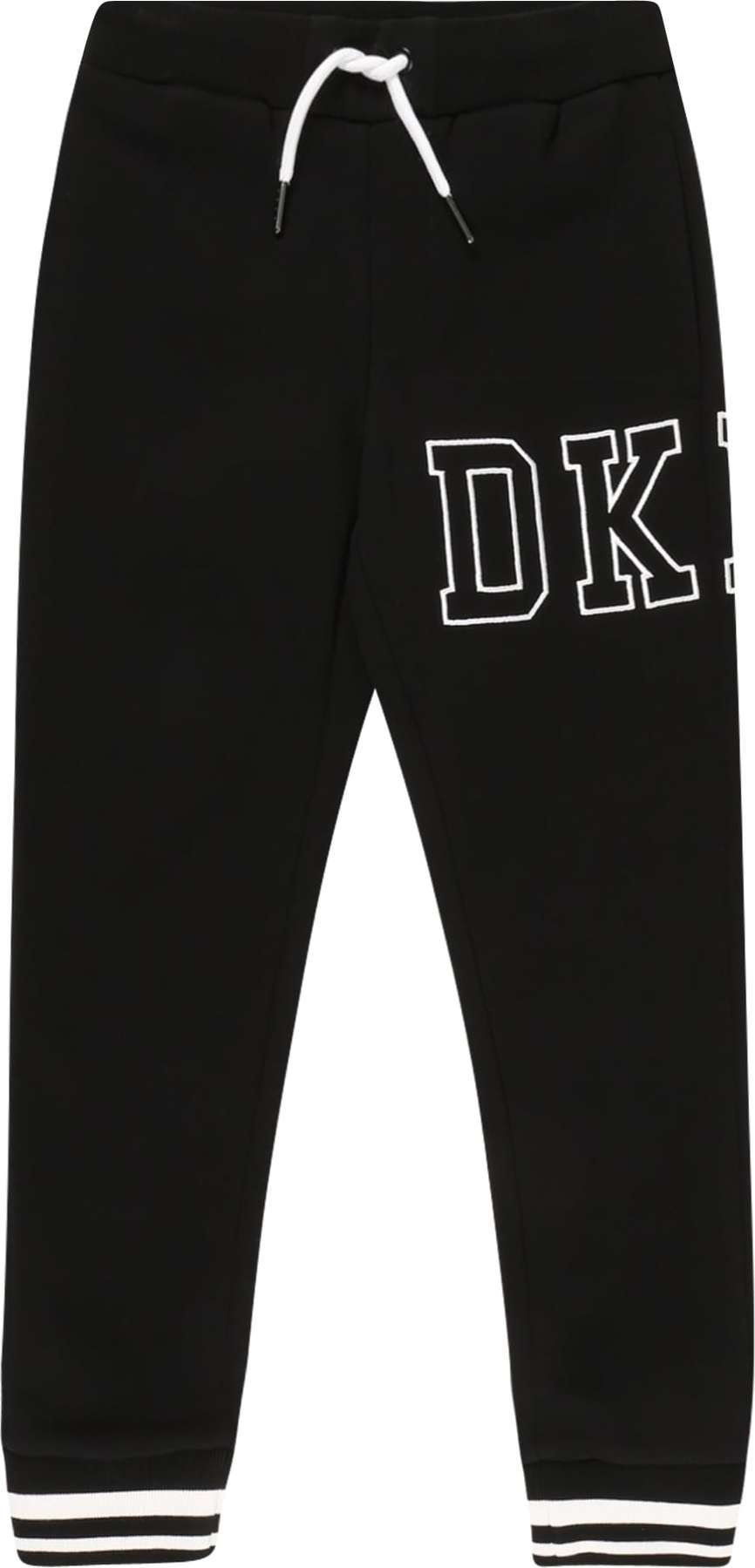 DKNY Kalhoty černá / bílá