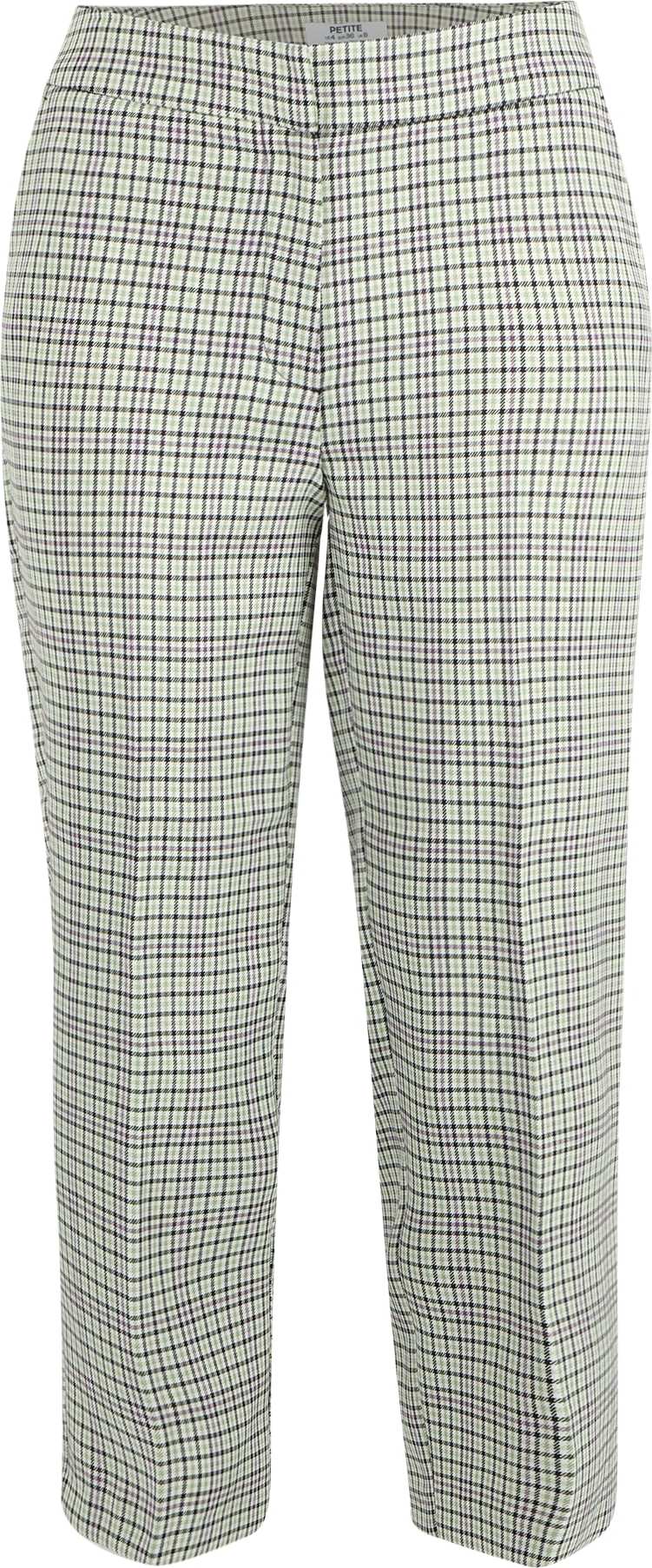 Dorothy Perkins Petite Kalhoty s puky pastelově zelená / černá / bílá