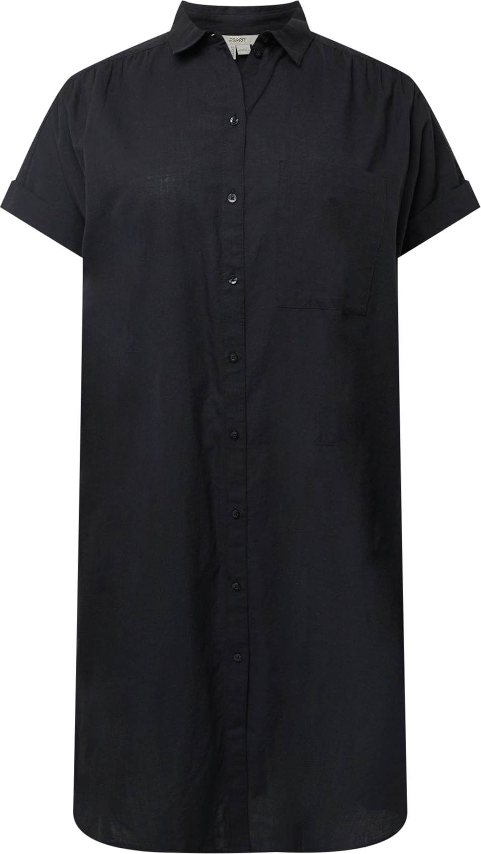 Esprit Curves Košilové šaty černá