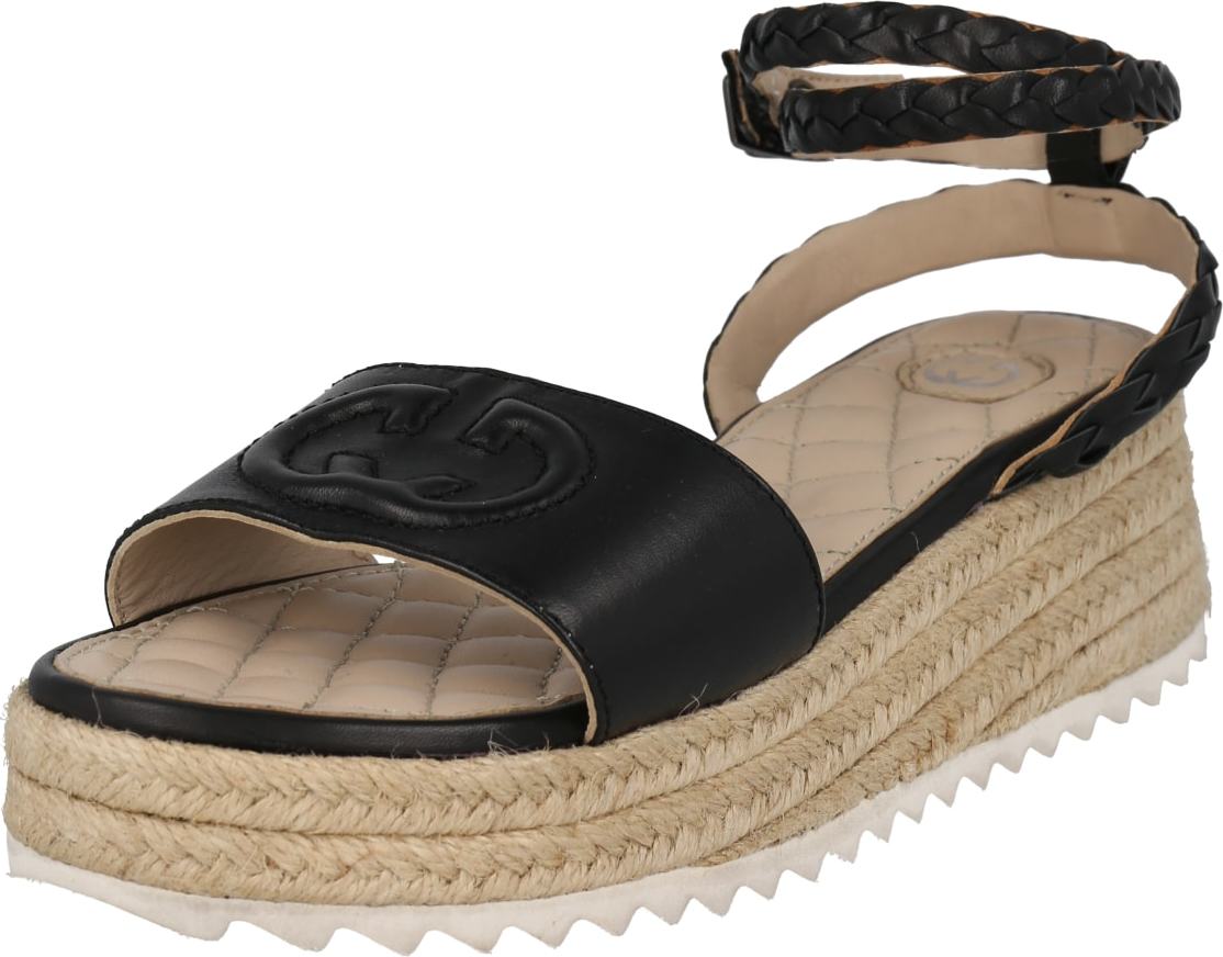GERRY WEBER Páskové sandály 'Bari' černá