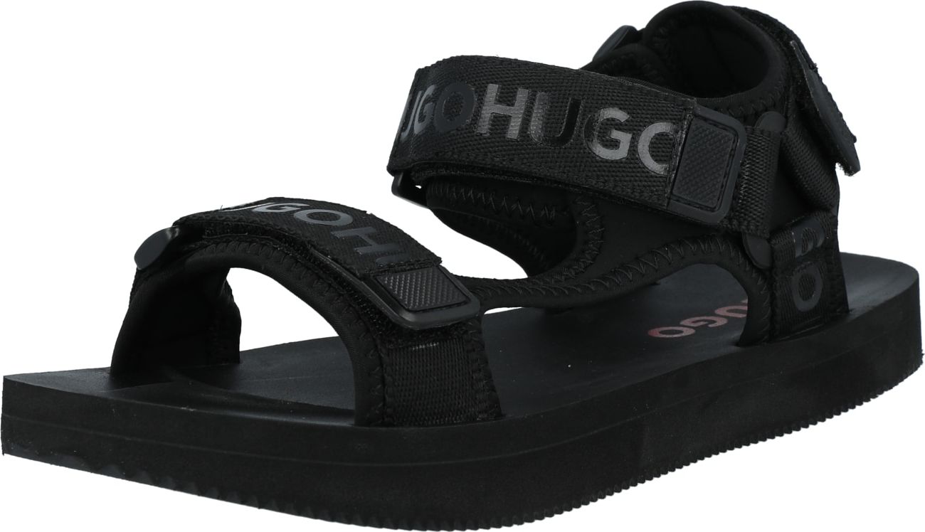 HUGO Trekingové sandály černá
