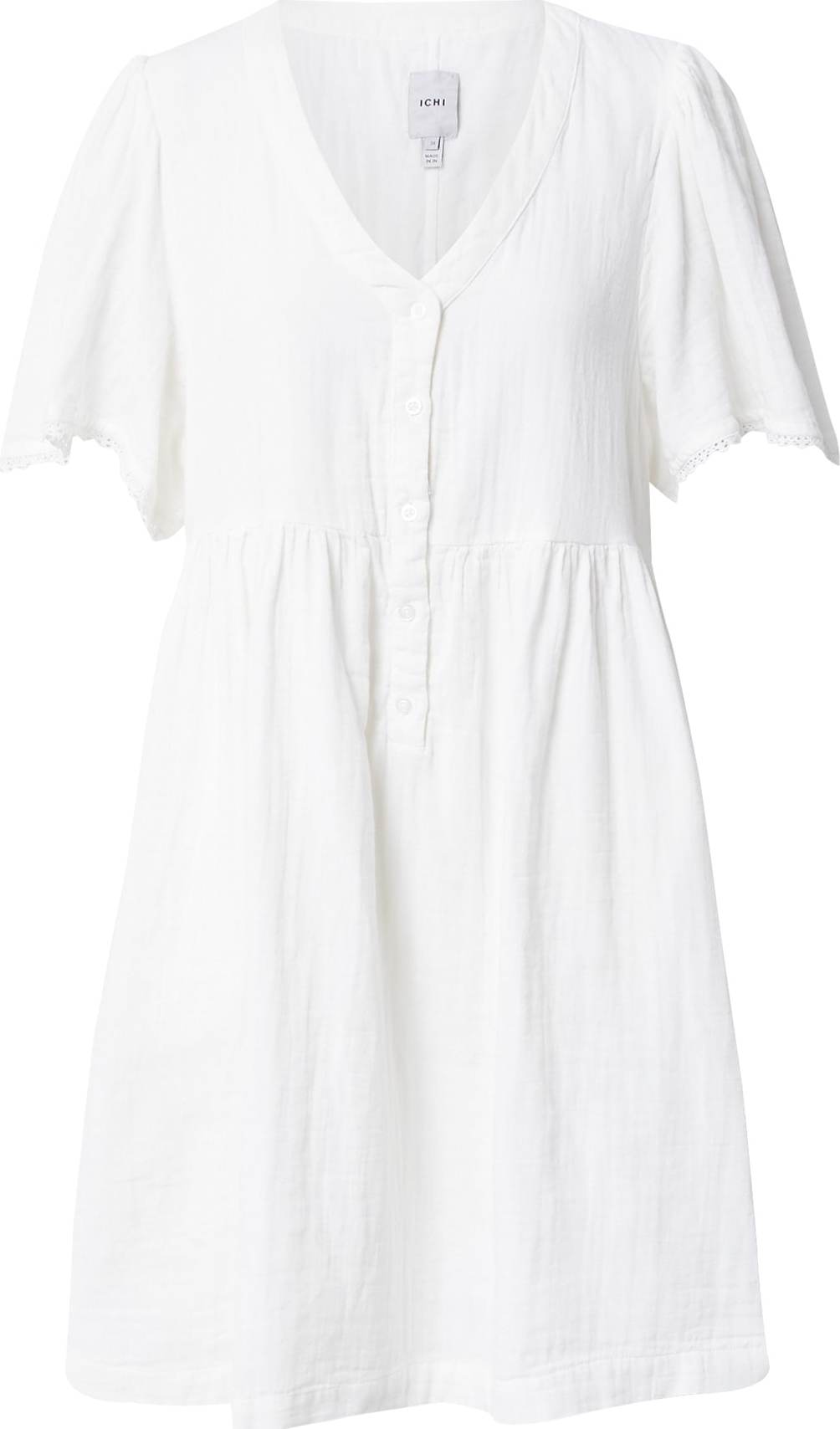 ICHI Košilové šaty bílá