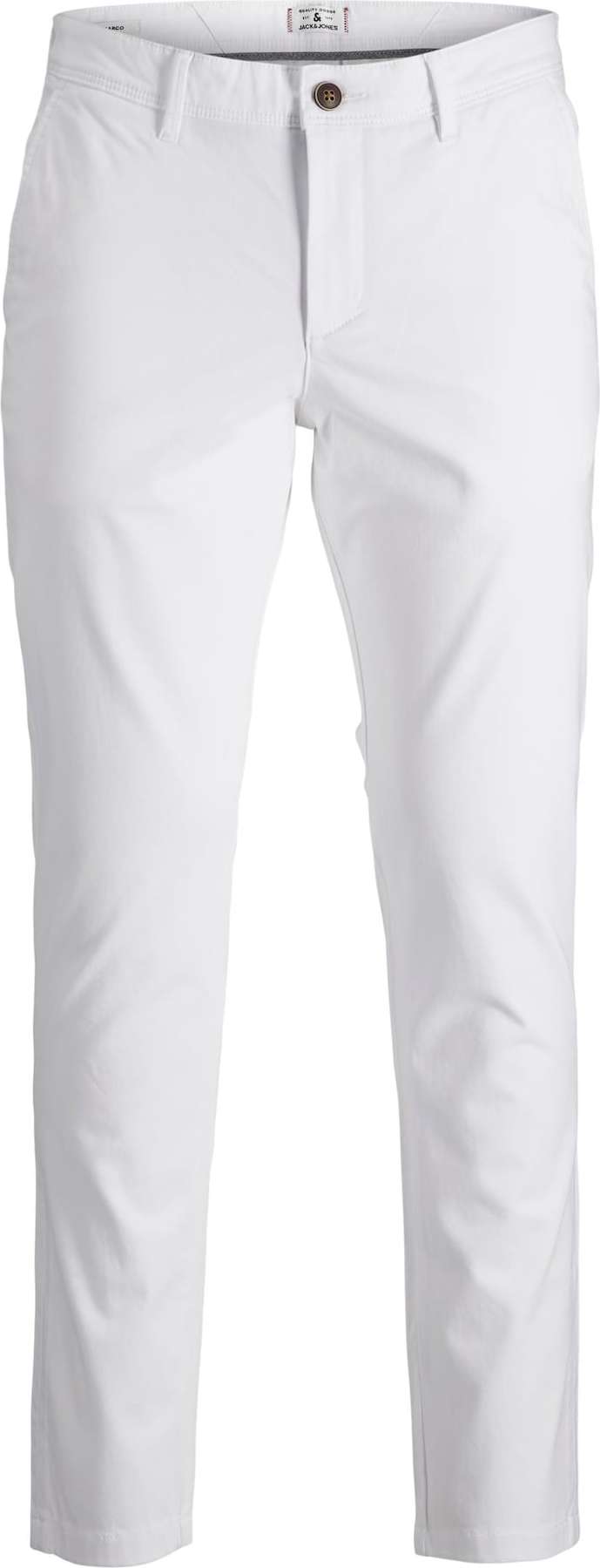JACK & JONES Chino kalhoty bílá