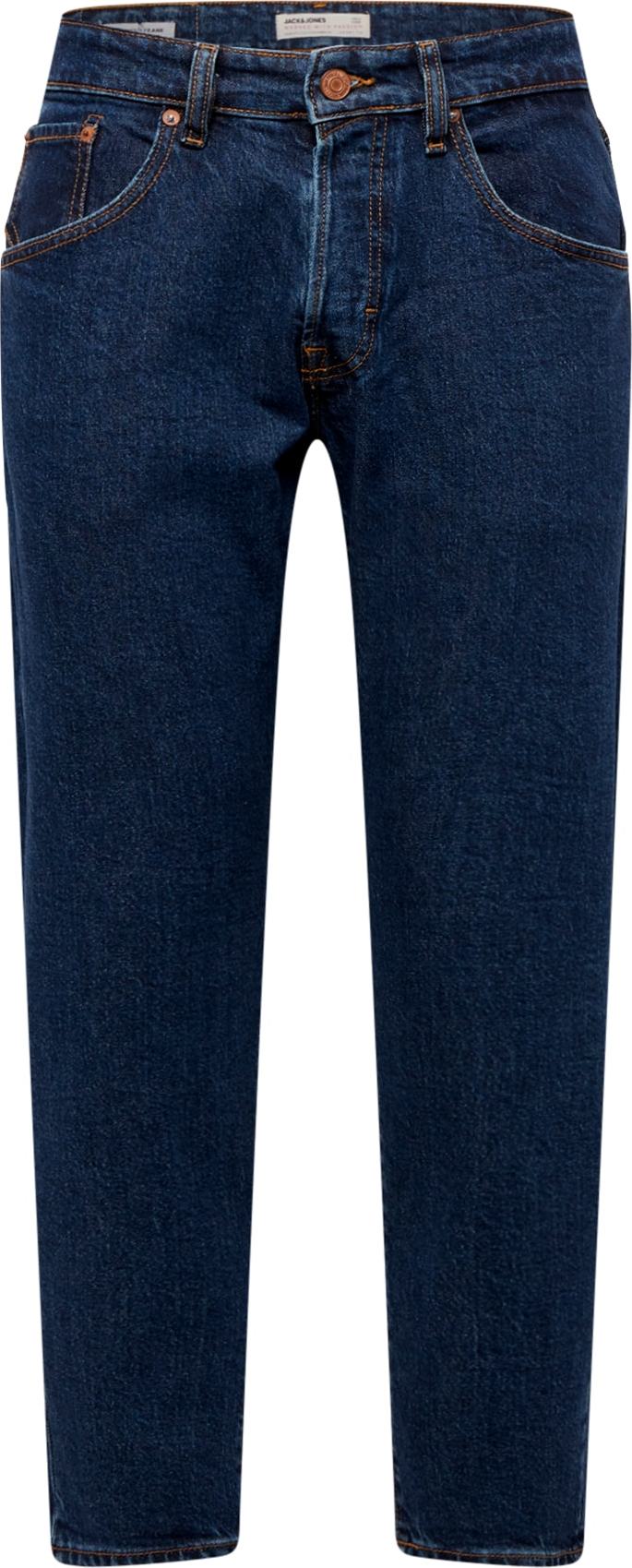 JACK & JONES Džíny 'Frank Lean' tmavě modrá
