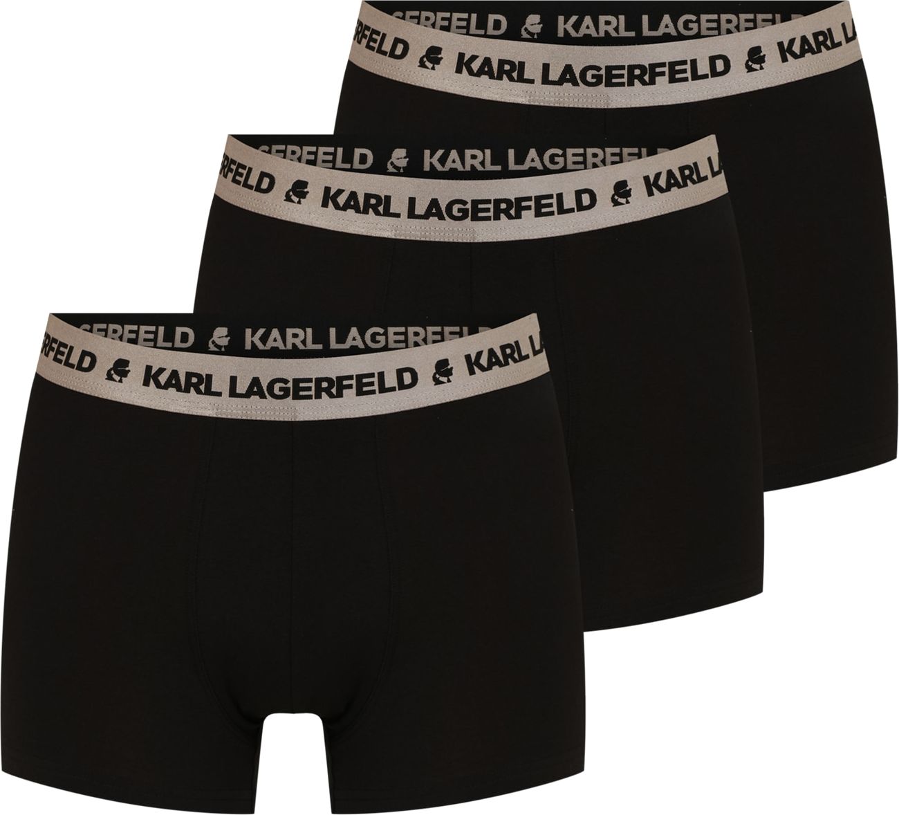 Karl Lagerfeld Boxerky černá / světle béžová