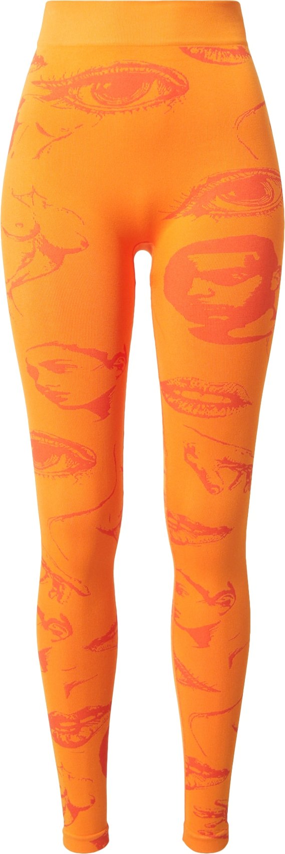 Lapp the Brand Sportovní kalhoty svítivě oranžová / mandarinkoná