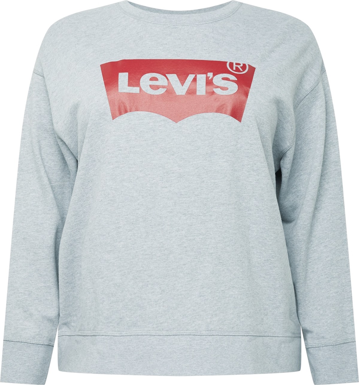 Levi's® Plus Mikina šedý melír / červená