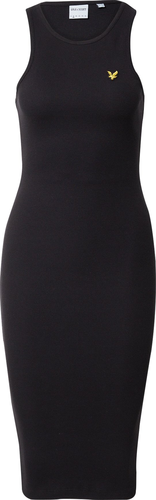 Lyle & Scott Šaty černá / žlutá