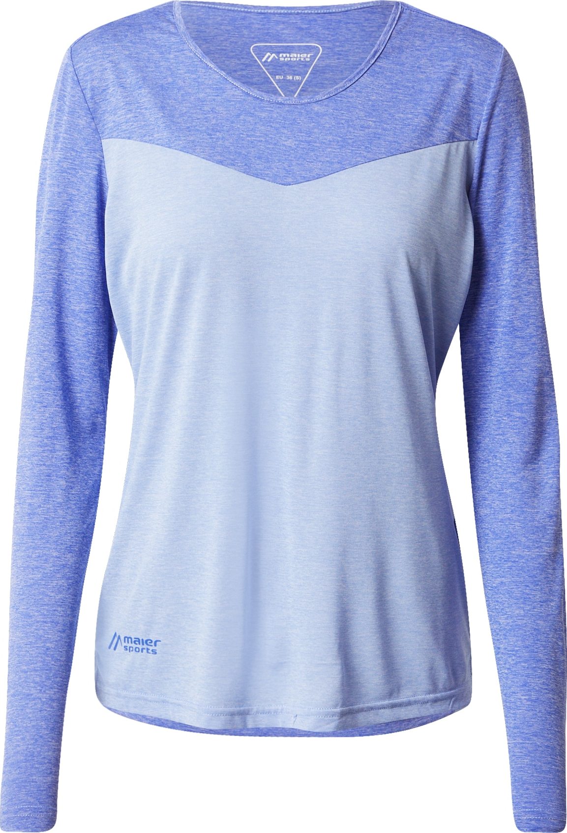 Maier Sports Funkční tričko 'Bjordal' opálová / modrý melír