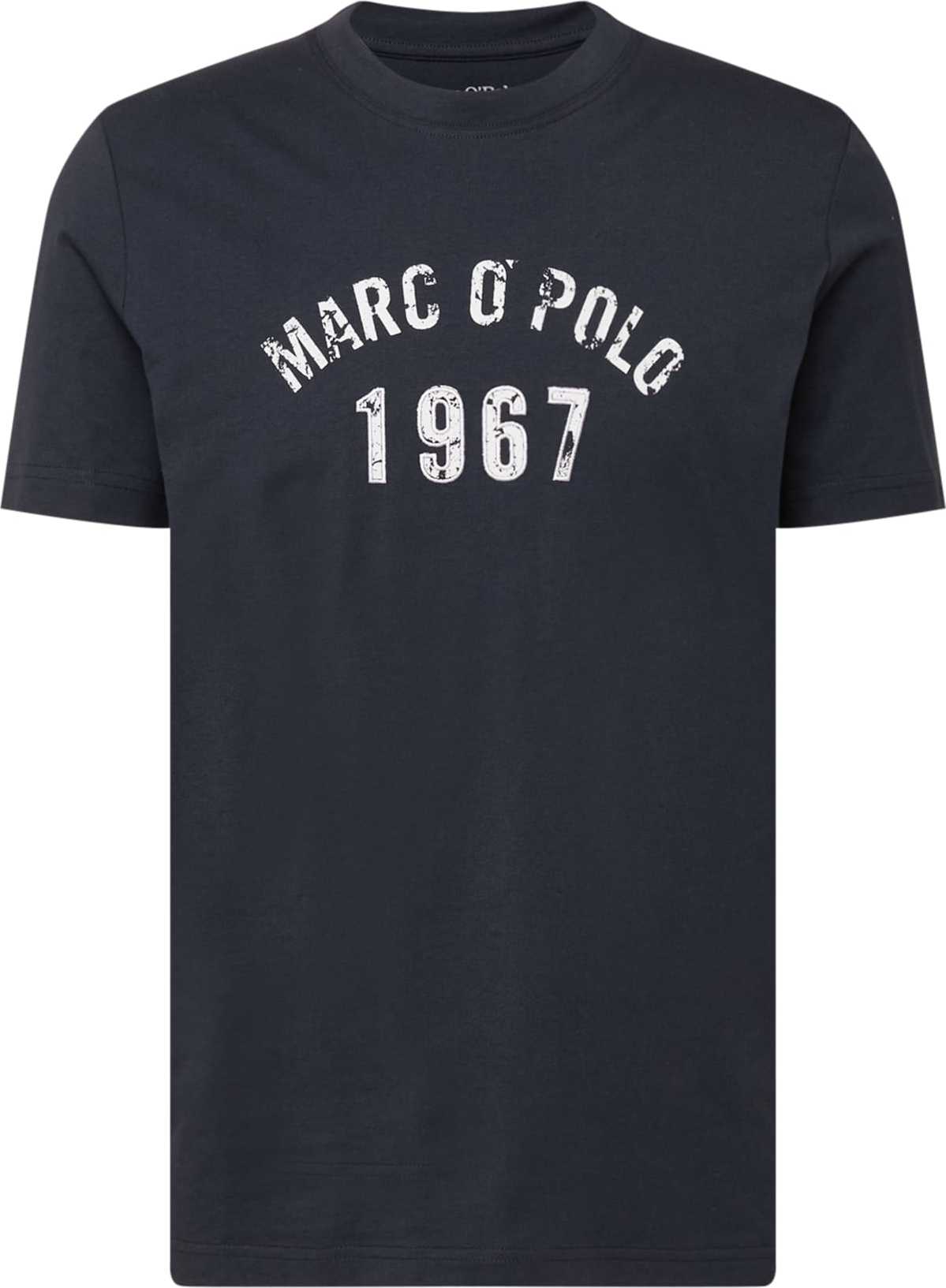 Marc O'Polo Tričko noční modrá / bílá